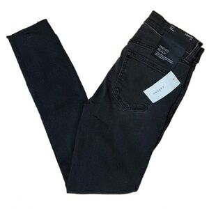 NWT J BRAND Photo Ready Mid Rise Crop Black Skinny Strerch Jeans Size 24